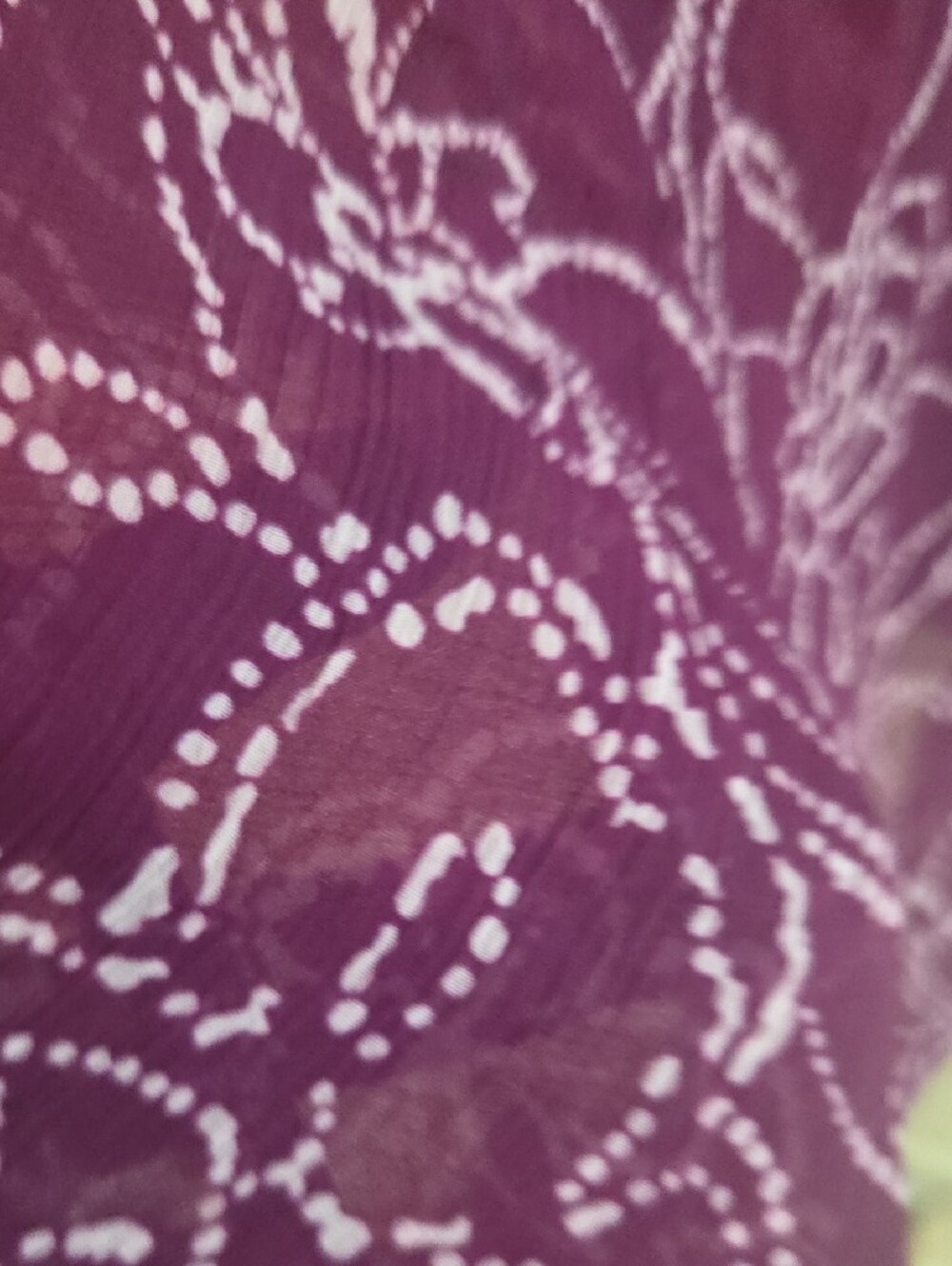 Purple Floral Spaghetti Strap  Night Slip - Picture 3 of 7